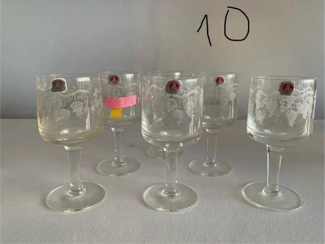 Taças de cristal reinoso para vinho branco 