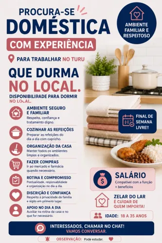 Doméstica que durma 