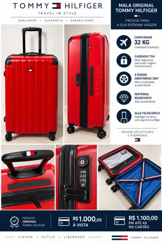 Mala de viagem 32 kg Tommy Hilfiger