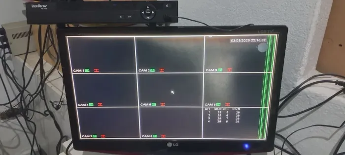 Dvr Intelbras 8 Canais Analógico  com HD  Saidas Hdmi e Vga R$299 Entrego