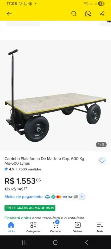 Carro carga 600kg