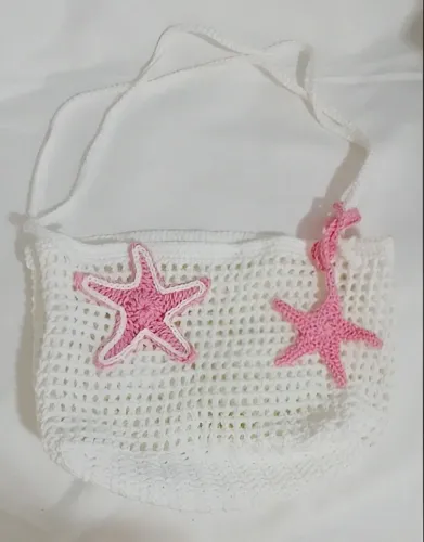 Bolsinha de crochê Estrela do Mar