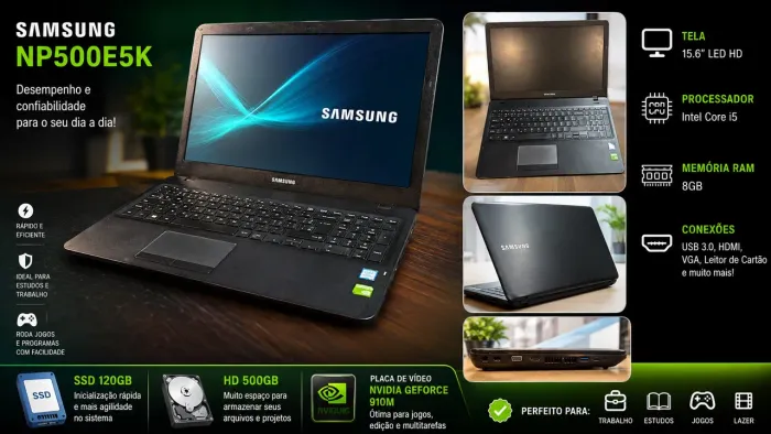 Notebook Samsung NP500E5K