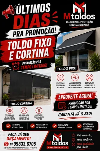 Toldos fixoe retrátil