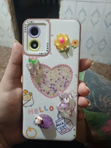 Moto E 13 branco película + capa