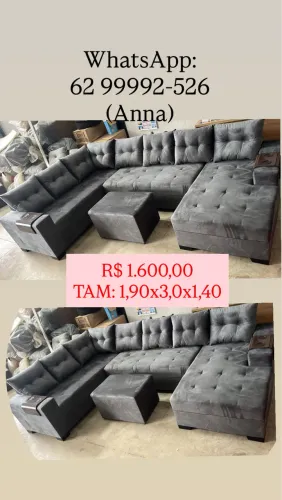 Sofá de canto com Chaise?.Sofá 