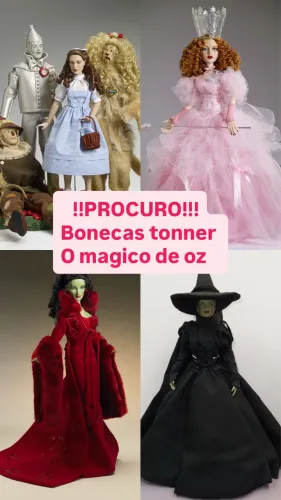 Bonecas tonner o magico de oz wizard of oz wicked