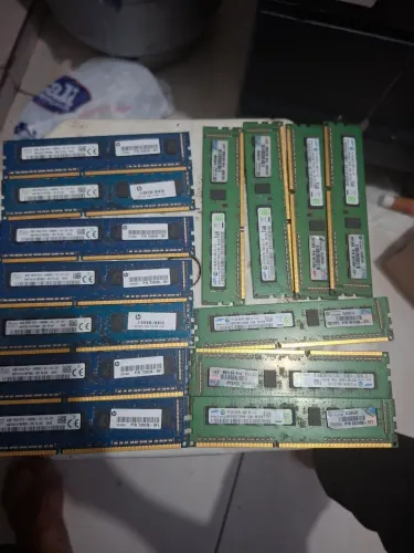 Lote 14 memórias RAM Servidor ECC , 7/4gb e 7/2gb