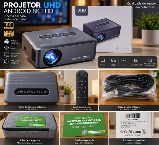 Projetor 8k