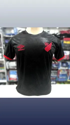 Camisa do Athletico Paranaense Tecido 3D Preta