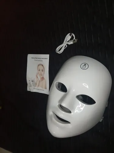Máscara LED Facial Rejuvenescedora - Terapia de Luz para Pele, Acne e Anti-idade
