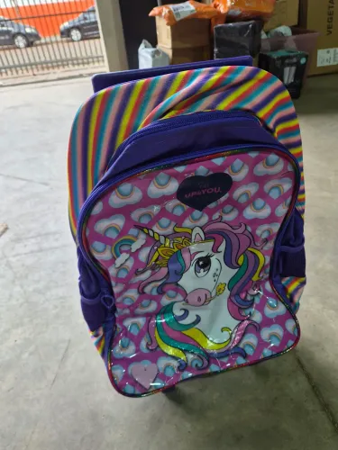 Mochila infantil para meninas unicórnio fofo
