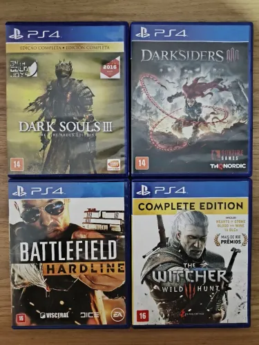 Lote de 4 Jogos de PS4 PlayStation 4 Ps5