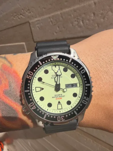 Relógio Citizen Ny0040-09w Natulite Automático