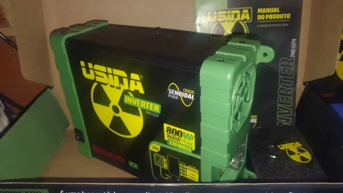 Inversor senoidal pura usina 24v para 220v 800w 1600 pico
