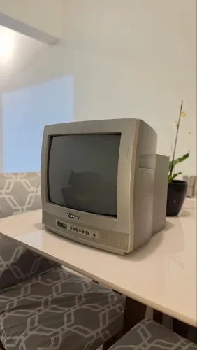 TV de Tubo Philco 14" (TP-1454) com Entrada AV - Excelente para Games Antigos