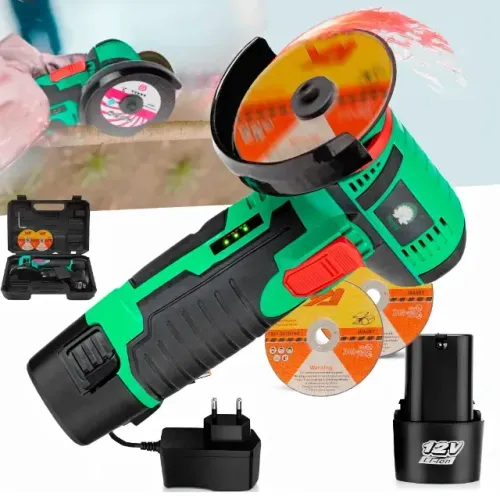 Mini Esmerilhadeira Lixadeira Elétrica a bateria 12V Com Maleta