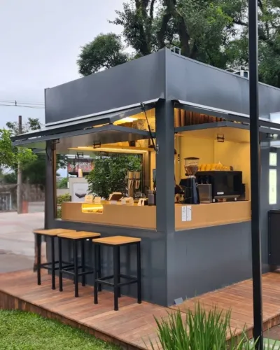 Container cafeteria em Curitiba