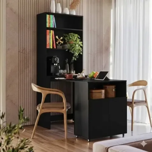 Mesa de computador albatroz preta