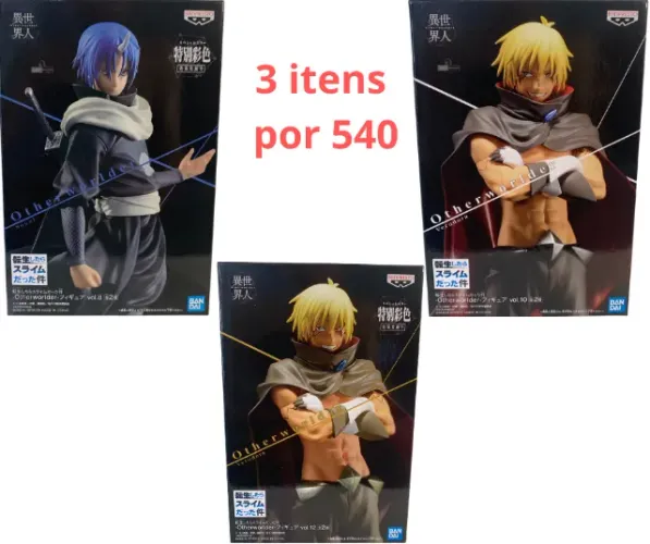 Bonecos Other World PROMOÇÃO 3 ITENS 540