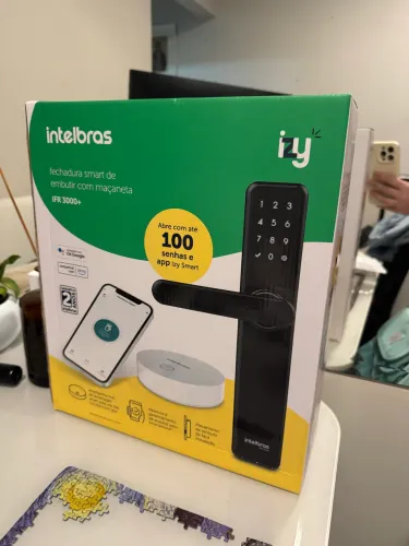 Fechadura Eletrônica Intelbras IFR3000+ hub de automação
