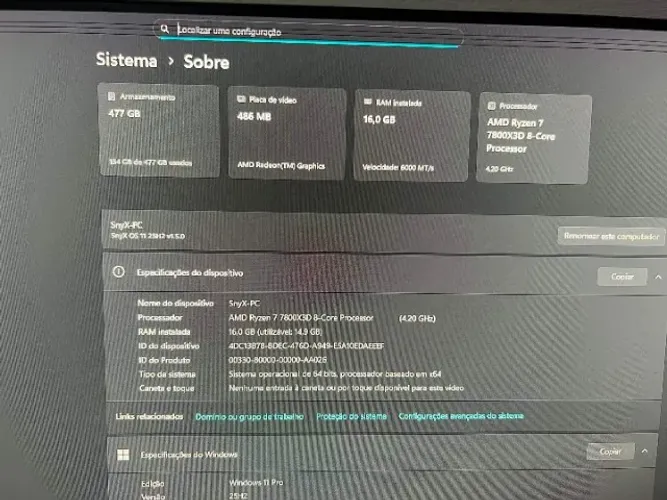 PC GAMER RYZEN 7800X3D