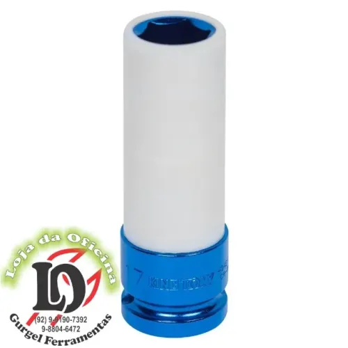 Soquete sextavado de impacto p/ rodas liga leve 17mm - King Tony KT494517mx