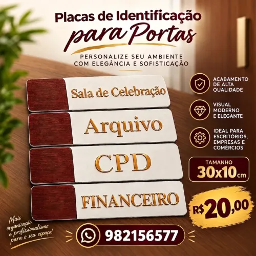 Placas de Identificação