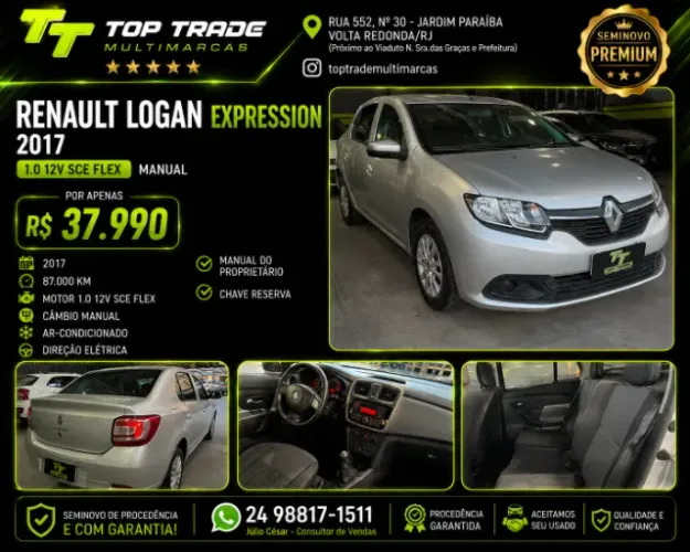Renault Logan Expression Flex 1.0 12V 4P 2017