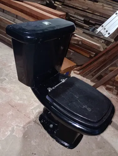 Vaso sanitário completinho da cor preta valo $550 só ligar *71 ou zap
