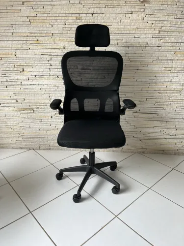 Cadeira de Escritório Ergonômica Tela Mesh com Apoio de Cabeça ? 7 unidades