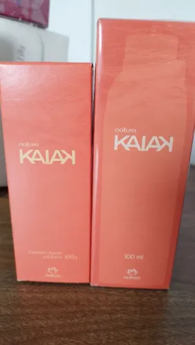 colônia Kaiak+sabonete líquido esfoliante 