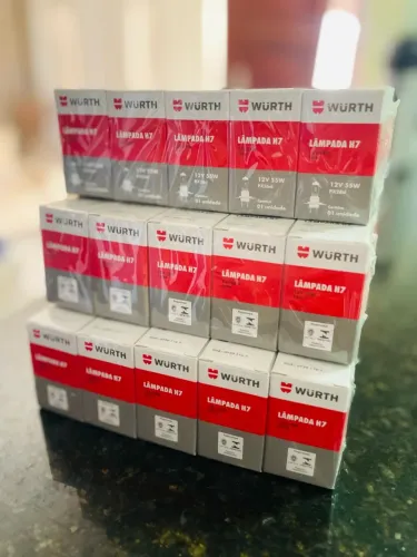 Lâmpadas H7 12 volts - 50 unidades 