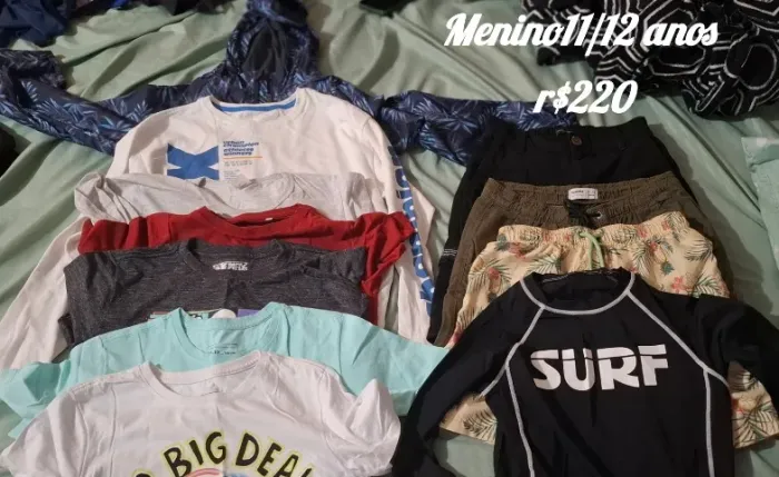Roupas meninos 11/12 anos
