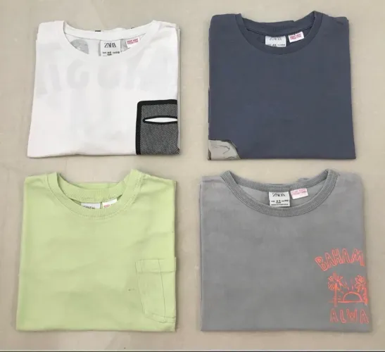 Kit 4 camisetas Zara kids menino