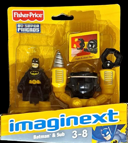 Imaginext DC Super Friends Batman & Sub novo na embalagem original 
