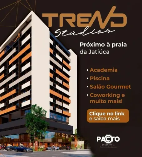 TREND STUDIOS - STUDIOS À VENDA PERFEITO PARA AIRBNB NA JATIÚCA MACEIÓ-AL