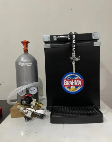 chopeira a gelo completa + chopp de 20l grátis