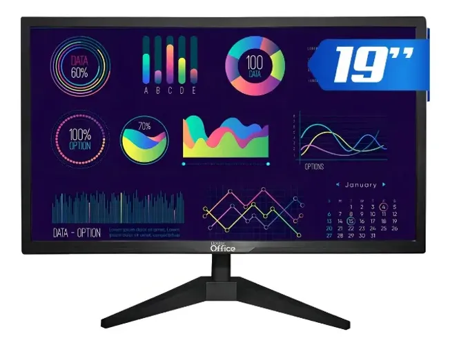 MONITOR DR. OFFICE DO-MN-PD19HTFA1B - 19" / LED / 60HZ / HDMI-VGA / PT