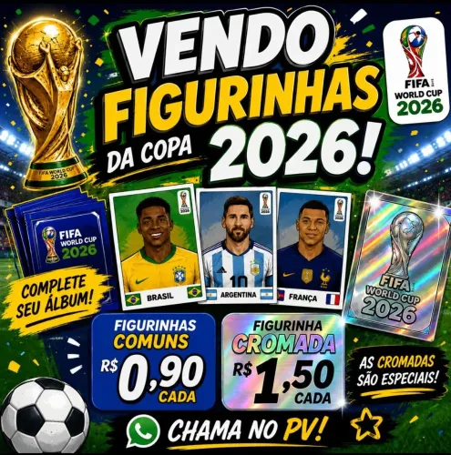 VENDO E TROCO FIGURINHAS DA COPA(LEIAM A DESCRIÇÃO)
