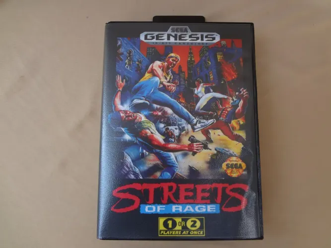 Streets Of Rage - Mega Drive - Caixa, Manual e Encarte Reprô