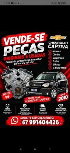P*eças usadas originais GM captiv*a