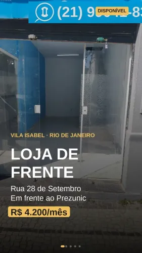 LOJA DE FRENTE - 28 de setembro Vila Isabel 