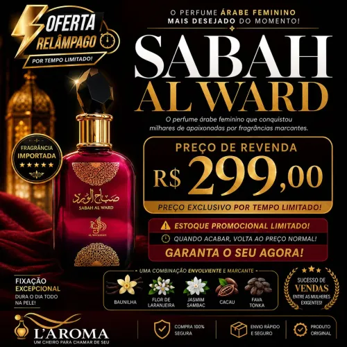 Perfume Árabe Sabah Al Ward - Eau de Parfum Oriental