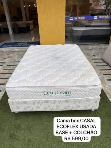 Cama Box Casal ECOFLEX USADA - ENTREGO