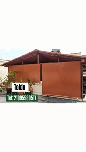 Cobertura de lona para área externa.