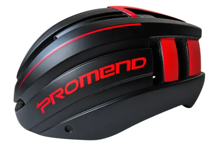 Capacete PROMEND p/ Ciclismo - Viseira Magnética + Luz LED Traseira (Semi novo)