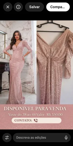 Vestido para festa veste de 38 ao 44 belíssimo 
