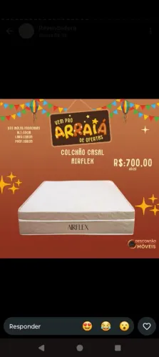 Colchão de casal molas ensacadas com D33