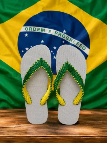 Chinelo personalizado do brasil 
